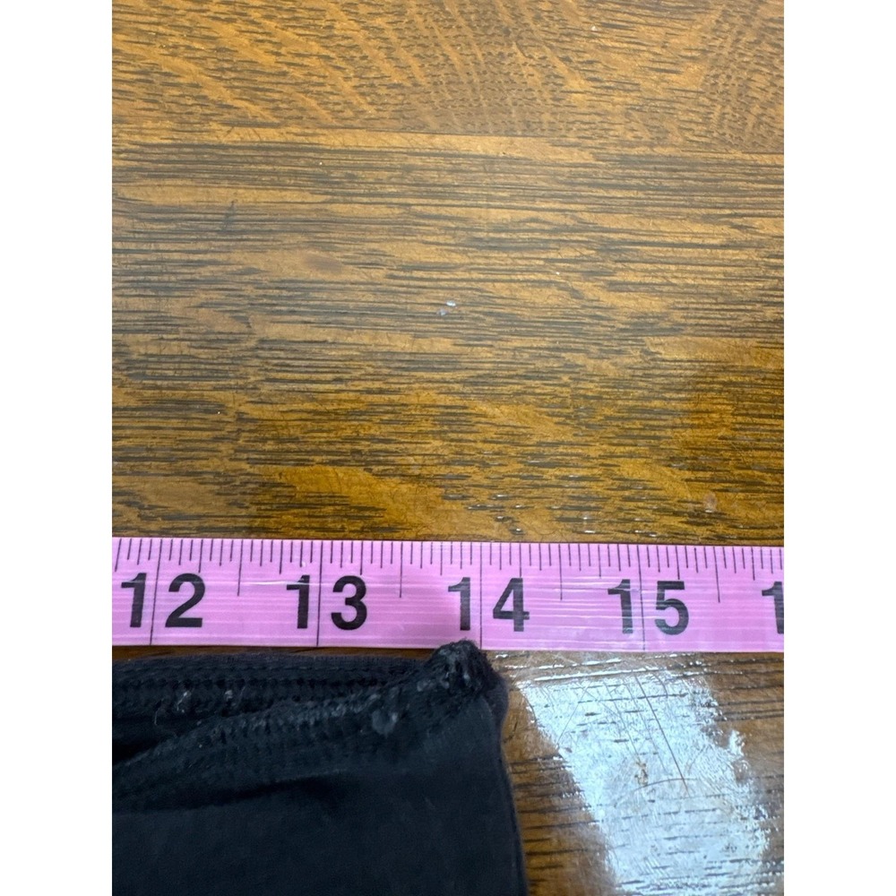 Victoria's Secret Pants Womens Small Black Angel Wings Yoga Foldover Flare Y2K - Picture 7 of 10